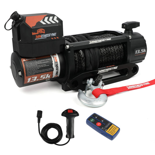 ya 16 Electric Winch 13500LBS 12V Synthetic Rope Sand Towing Truck Trailer Jeep 4WD