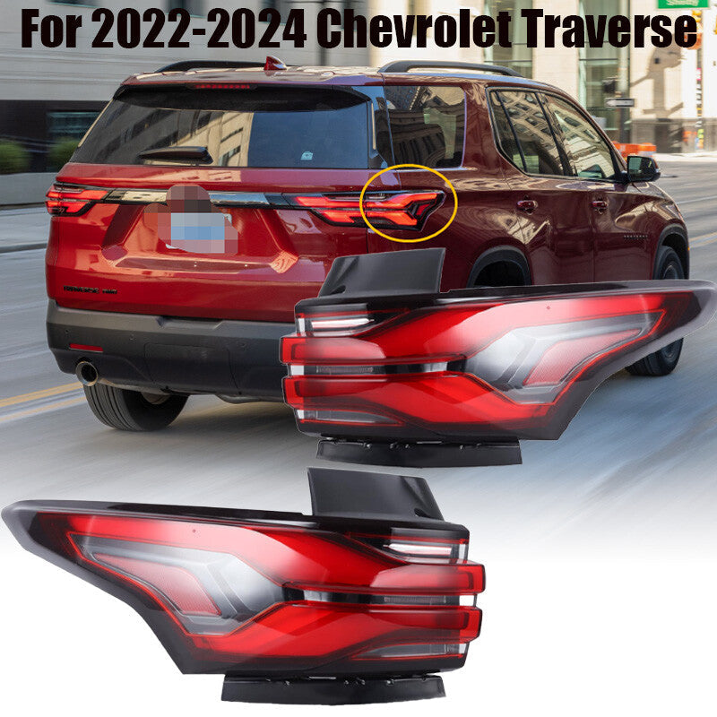 ya 10 10.28 For 2022-2024 Traverse LED Tail Light Rear Brake Lamp Left&Right Side n