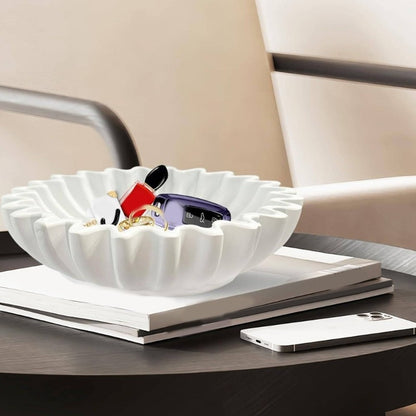 ya 25 Stylish Ruffled Designs Resin Bowl Practical Countertop uit Storage Container