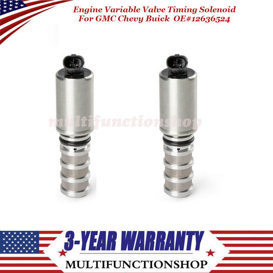 ya 8 5.27 2-Pack 12636524 Variable Valve Timing Solenoid Valve for Buick Encore for Chevrolet for GMC 1.5 1.4L 
