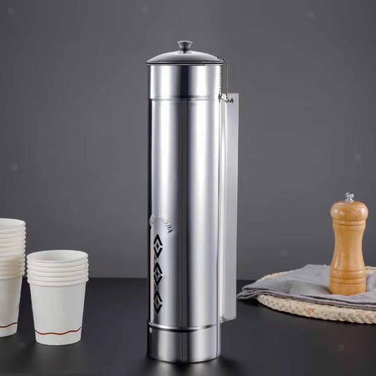 ya 25 Disposable Cup Dispenser Sturdy Stainless Steel for Dining Room Home Hotel