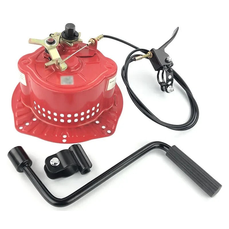 ya 14 Hand-Cranked Tiller Accessories: Diesel Engine Starter(No-Pull), Simple to Start