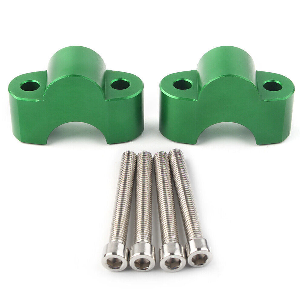 ya 5 8.7 Handlebar Bar Risers Mount Bracket Clamp for Kawasaki Z900RS 2018 2019-20 Green