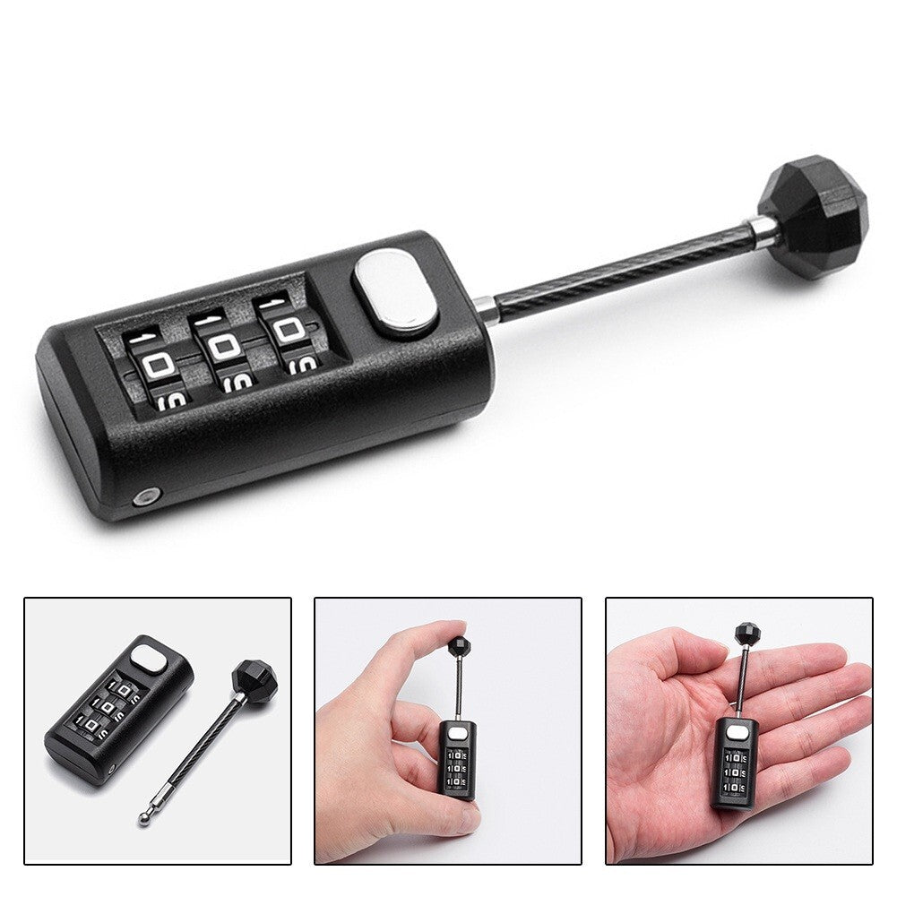 ya 26 Secure Your Valuables with a Resettable Padlock for Computer Bags and Backpacks