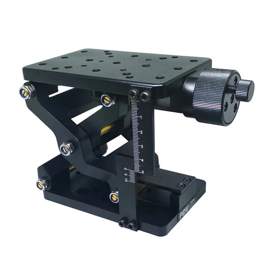 ya 25 PT-SD408S 60mm Travel Manual Optical Lab Jack Z-axis Optical Lift with Ruler