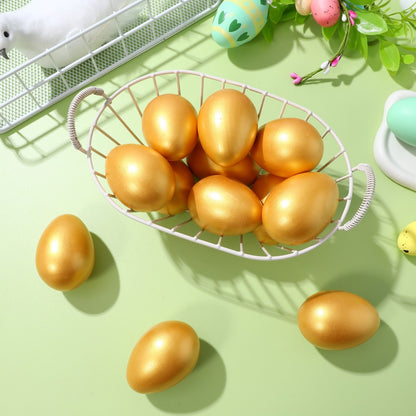 ya 25 12Pcs Easter tural Wooden Easter Eggs Decorative Party Favors Wood