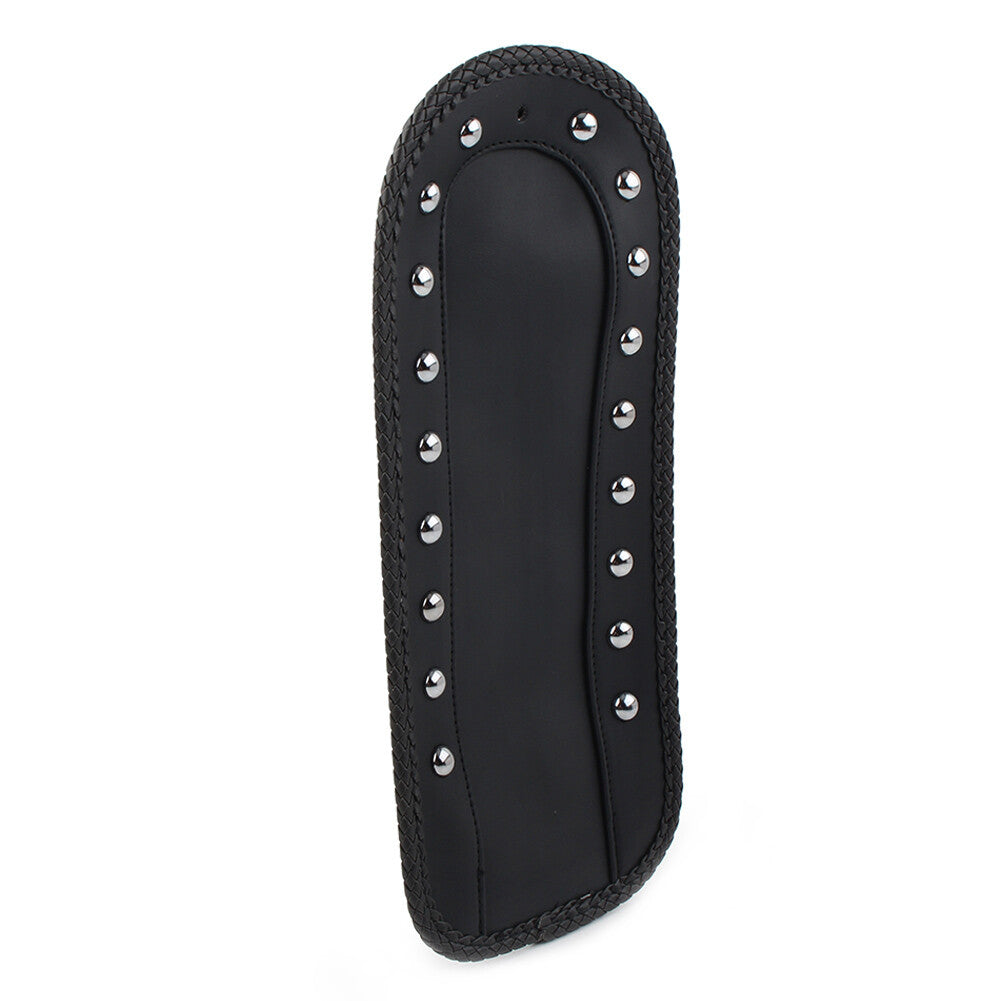 ya 5 8.7 for Harley Softail 84-06 Black PU Leather Rivet Rear Fender Bib Solo for SEAT