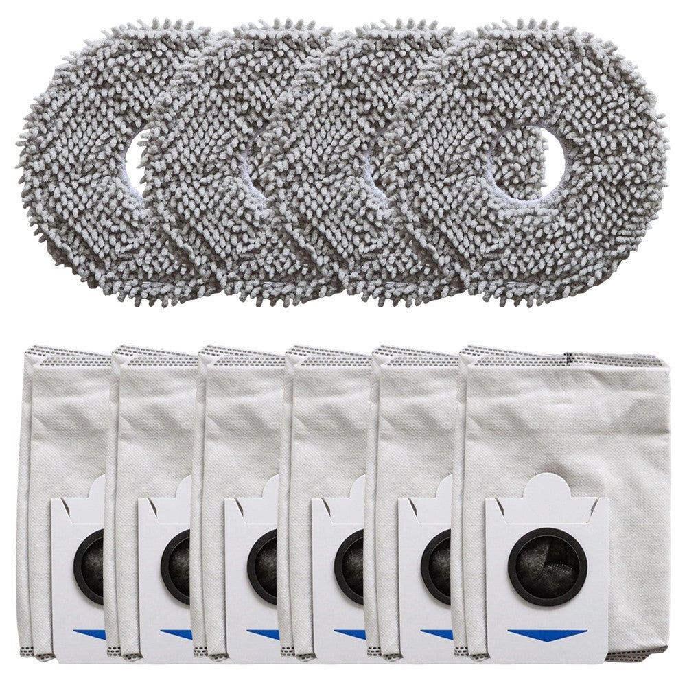 ya 25 Mop Cloth and Dust Bags Set for For DEEBOT For T30S For Combo Vacuum