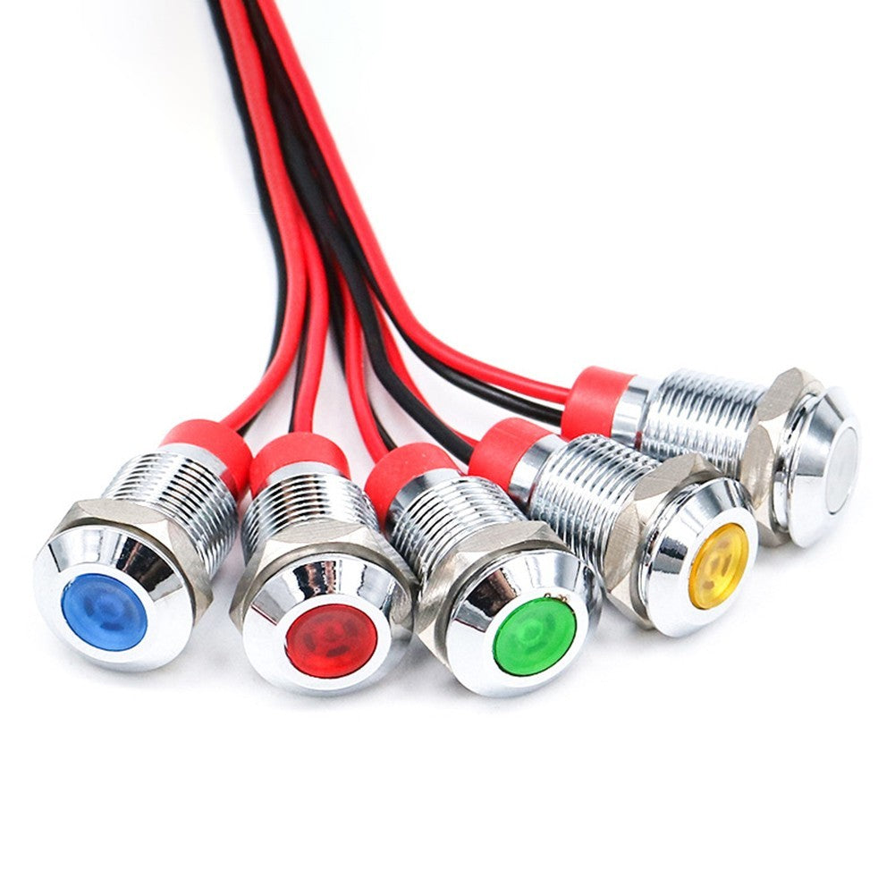 ya 15 10.20 4PCS 10mm LED Indicator Lights Waterproof Rating for Heavy Duty Use