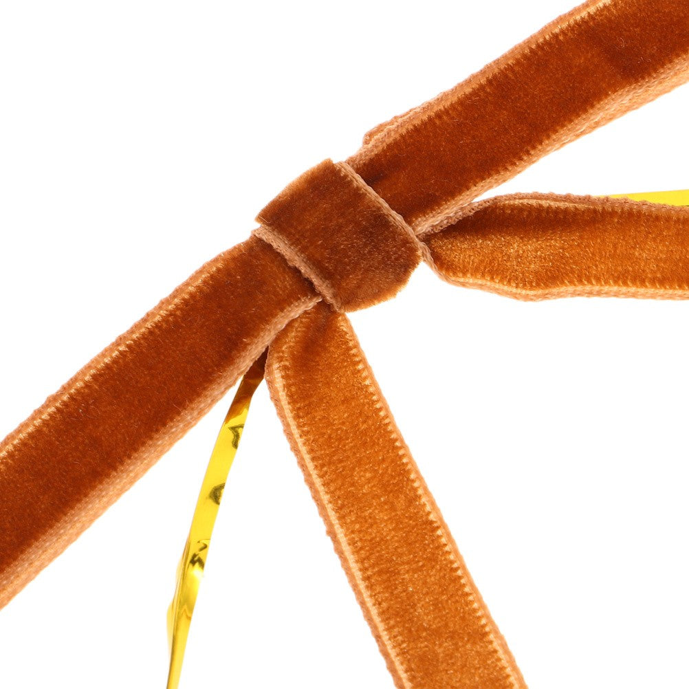 ya 25  24pcs Small Bows: Flocking Or mental Bows Wired Ribbon Bowknots