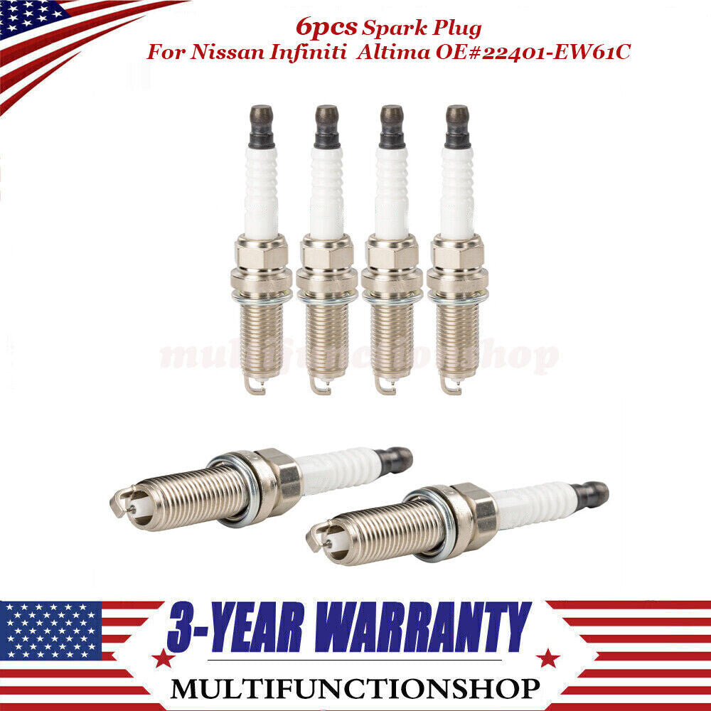 ya 2 6.27 6-pack iridium spark plugs for Nissan for Infiniti Maxima Altima Pathfinder 22401-EW61C