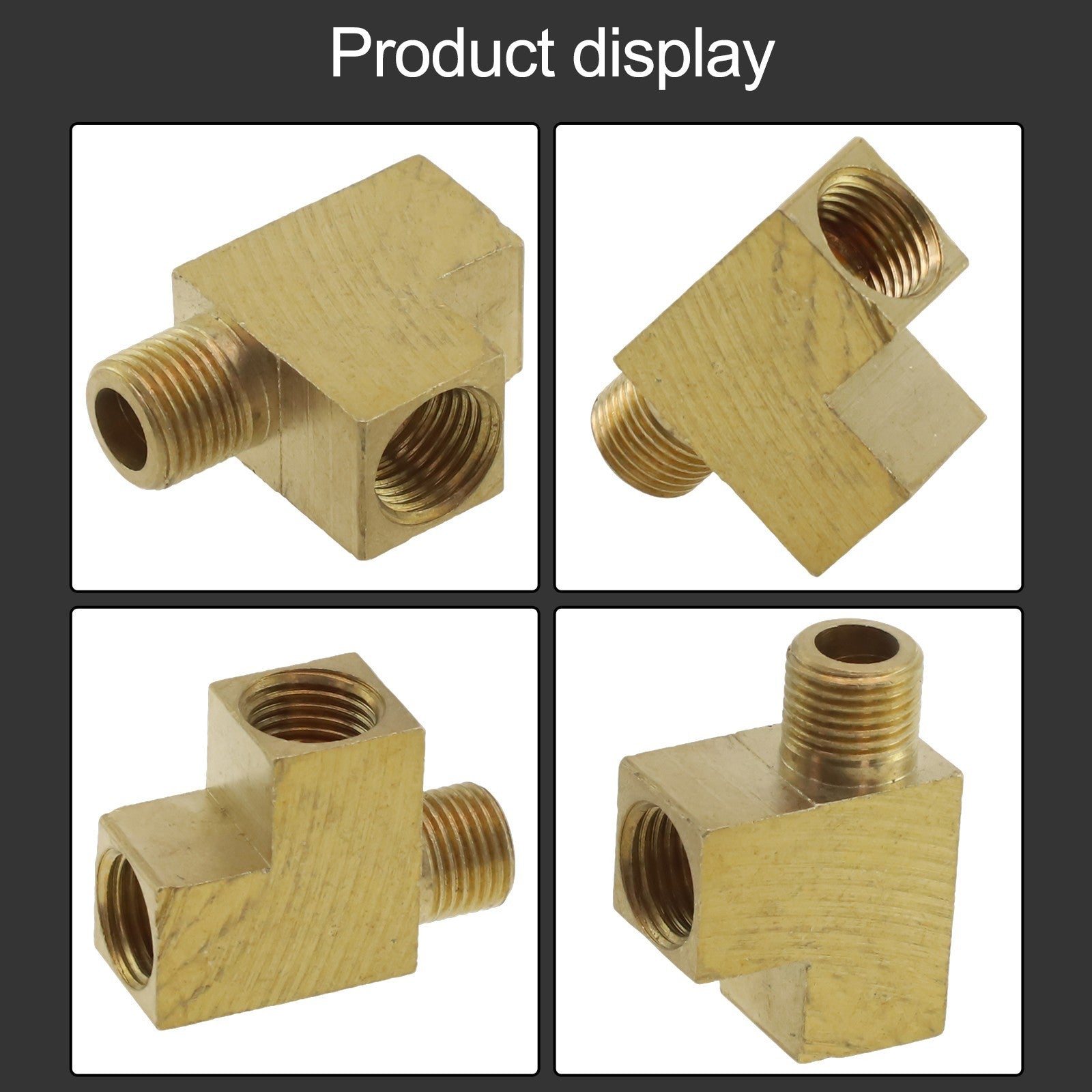 ya 5 8.7 Reliable Brass Tdistributor Angle Adapter M10x1mm External and Internal Threads
