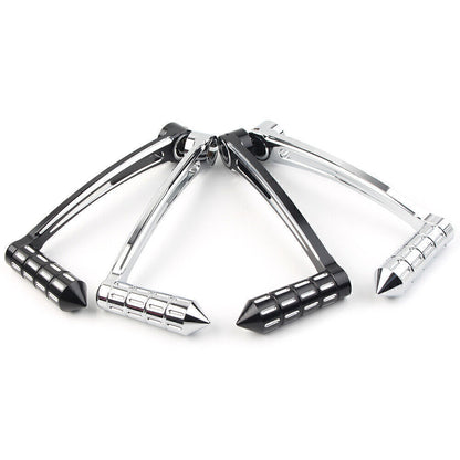 ya 5 8.7 Fit 2000-2015 for Harley FL Softail Models Heel Toe Shift Lever + Spike Shifter Pegs