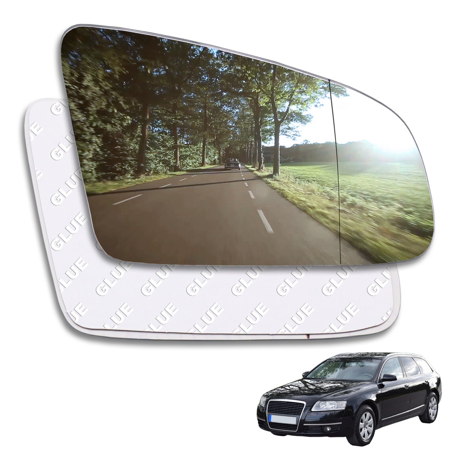 ya 3 6.25.2 Mirror glass right for Audi A3 8P A4.8E 00~04 B7 A6 4F mirror glass exterior mirror