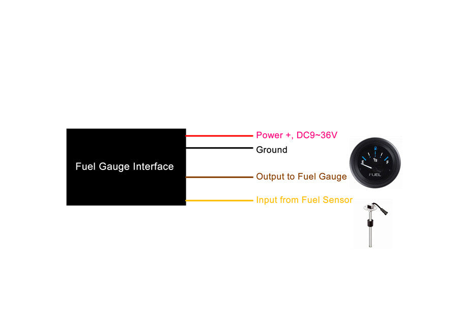 ya 5 8.7 Car Fuel Gauge Interface Module Ohm Range Converter for Fuel Gauges Ohm Range