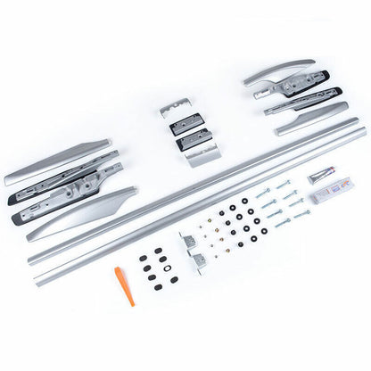 ya 5 8.7 for Nissan Armada Patrol 17-20 Cargo Rack Cross Bars Top Roof Silver Aluminum 2X