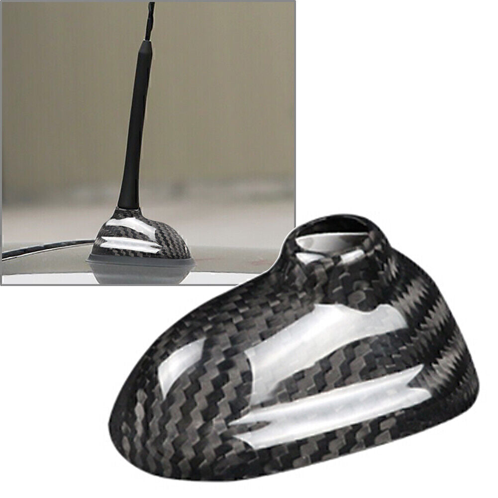 ya 3 6.25 for Mini Cooper R55 R56 Black Carbon Fiber Car Shark Fin Antenna Cover Sticker