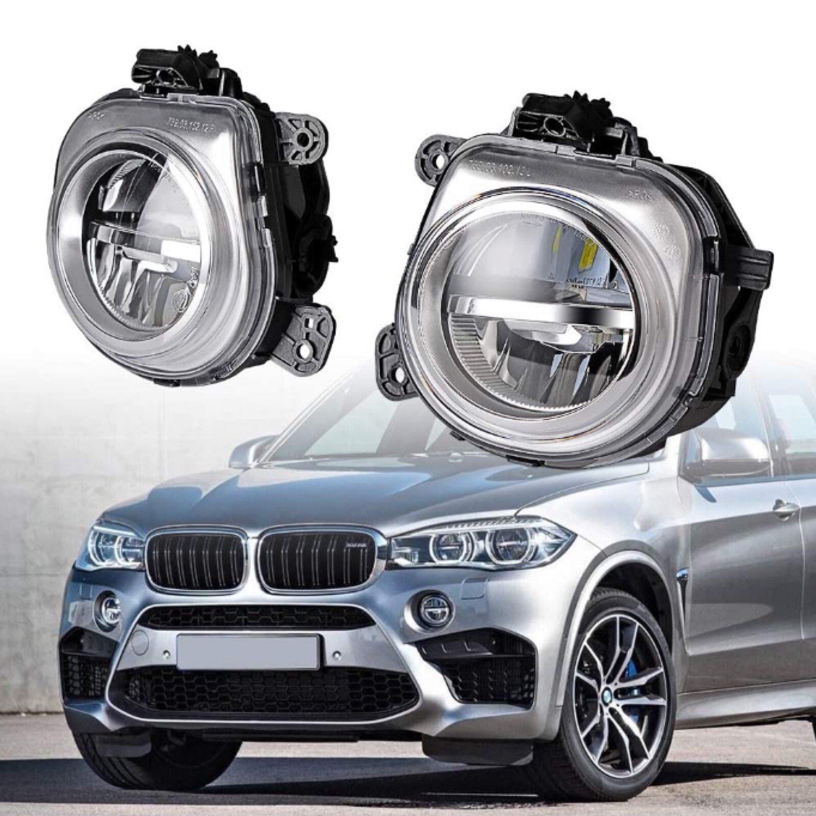 ya 1 8.5.4 Front Bumper Mounted LED Fog Light Lamp LH & RH Pair for X3 F25 X4 F26 X5 X6