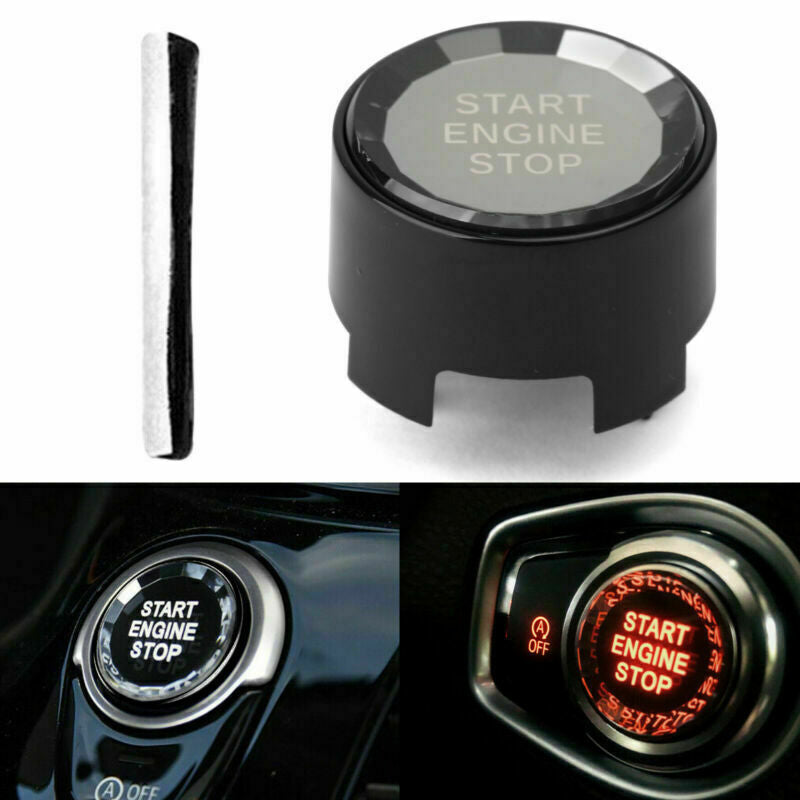 ya 1 8.5.1 Black Start Stop Engine Button Switch Cover Crystal For F Chassis F30 F10 F9