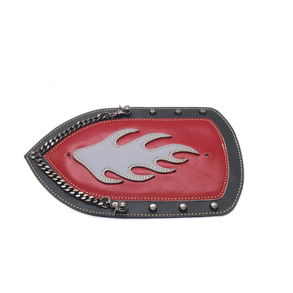 ya 5 8.7 Flame PU Leather Rear Plain Fender Bib Cover For Sportster XL883 Solo for Seat