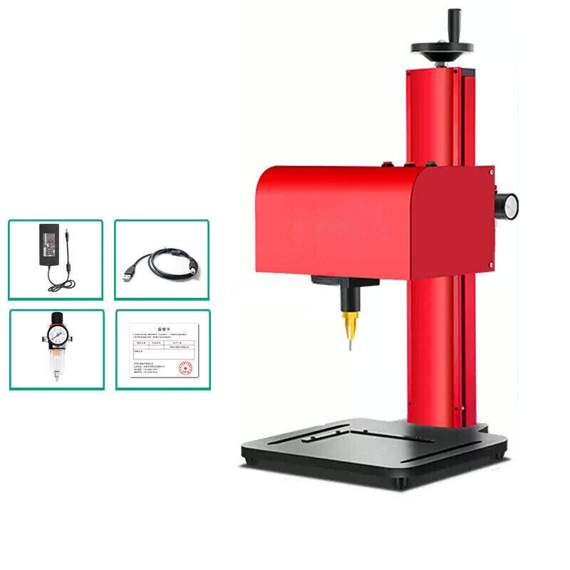 ya 26 7.28.3 Benchtop Pneumatic Dot Peen Marking Machine Metal Pin Marking meplate Engravera