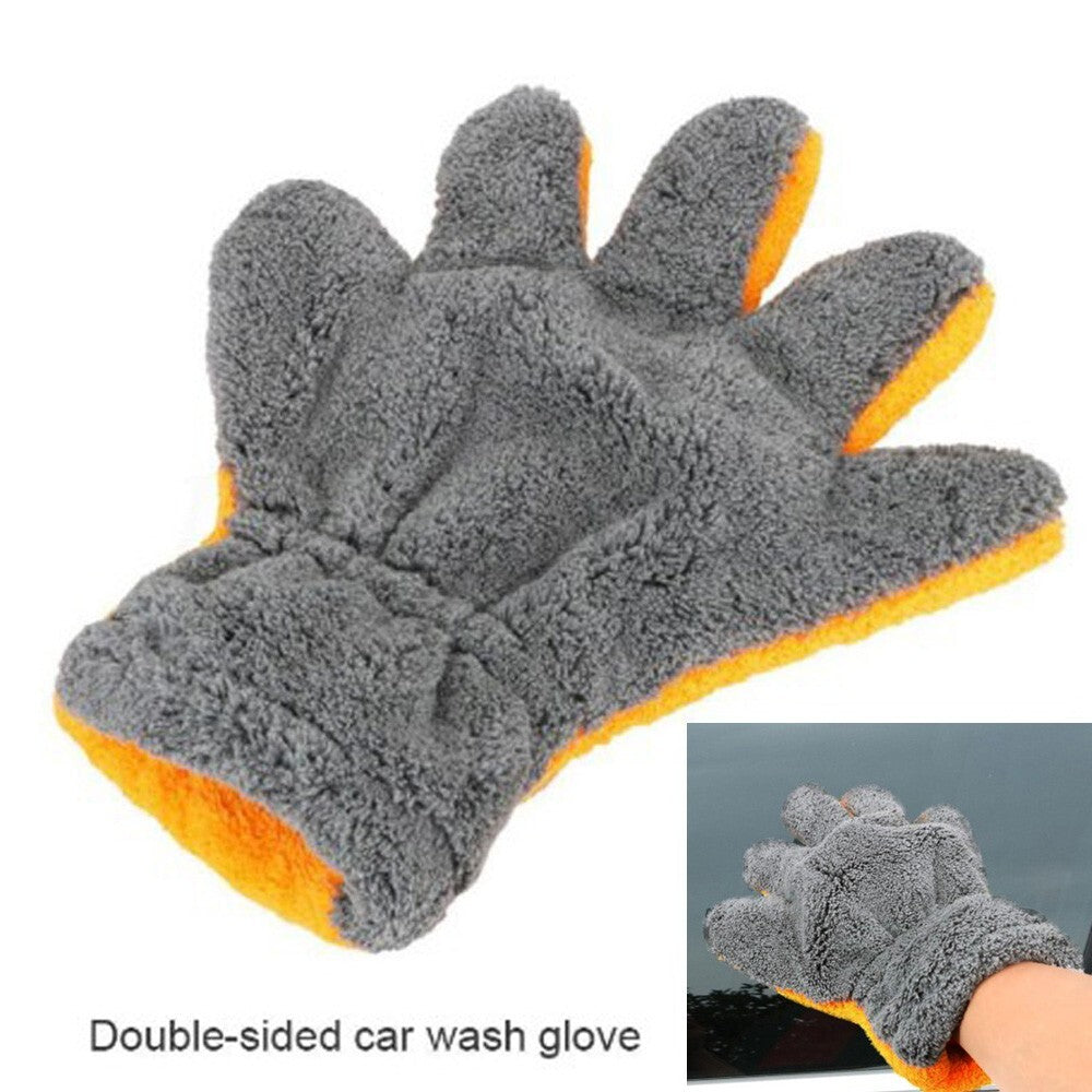 ya 5 8.7 Car Wash Gloves Cleaning Gloves Microfiber Cloth Cleaning Equipment 29*25CM
