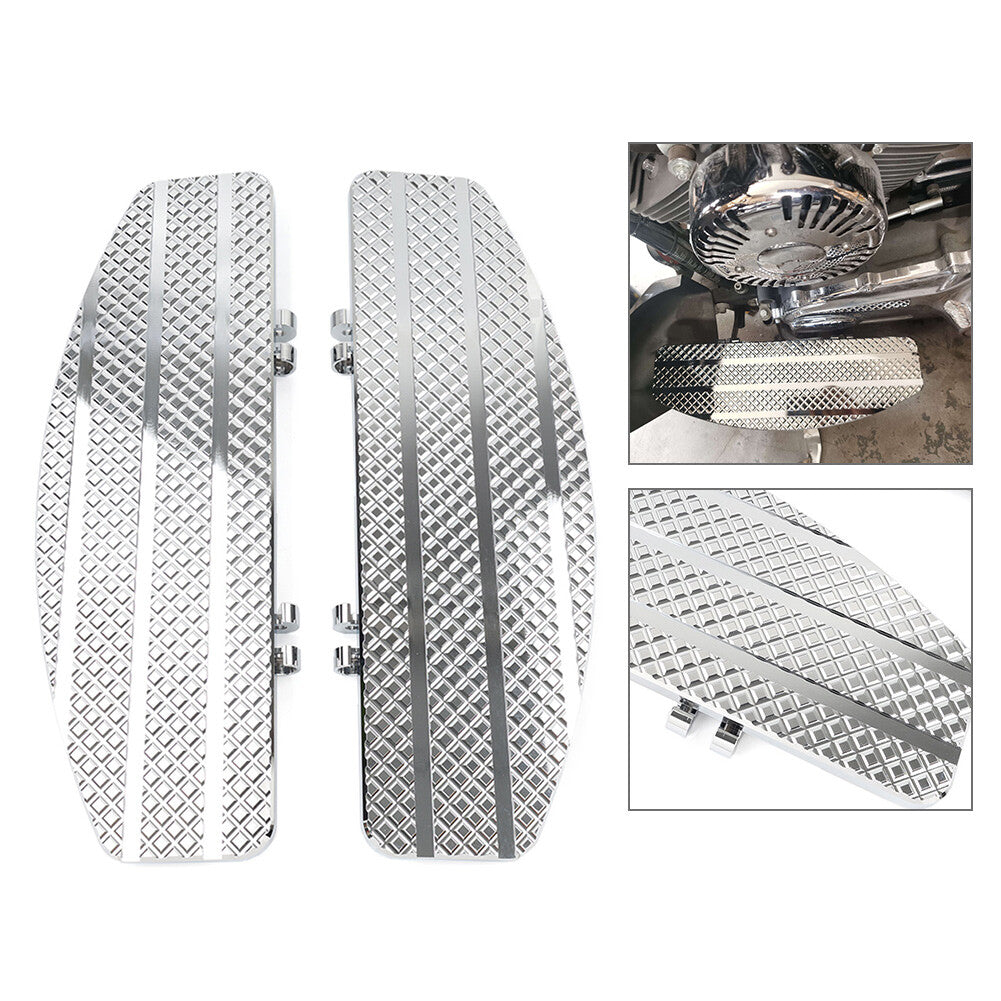 ya 11 6.8 Stretched Driver Floorboards for Harley Electra Street Road Glide Softail