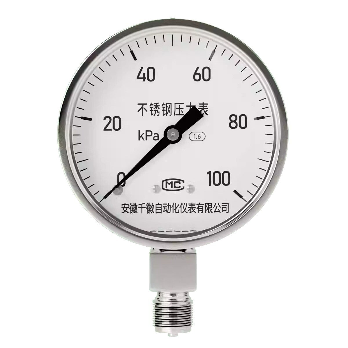 ya 26 7.28.3 Stainless Steel Pressure Gauge Stainless Steel Shock-proof Pointer Typea