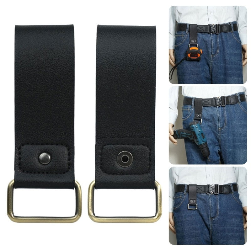 ya 26 Lightweight Leather Tape Measure Holders Keychain For Belt Outdoor Work