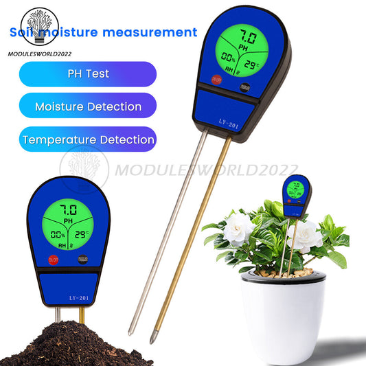 ya 26 3in1 Soil PH Meter Moisture Temp PH Tester Humidity Soil Moisture Detor Meter