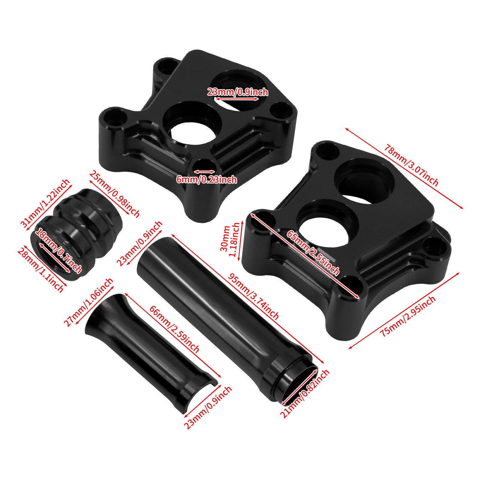 ya 5 8.7 Black Engine Pushrod Tube Lifter Tappet Block Cover for Harley Touring Twin Cam