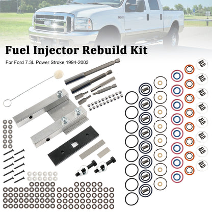 ya 1 8.12 baidi Injector Rebuild Kit for 7.3L Power Stroke 94-03 W/Vice Clamp And Tools Spring