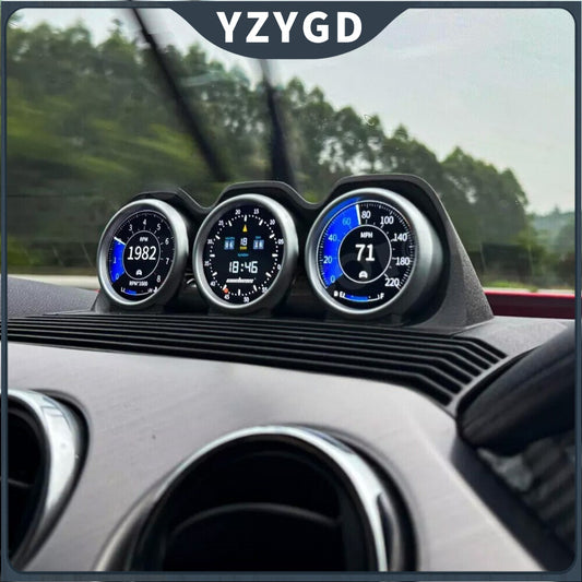 ya 2 6.29 for Ford for Mustang 2015¨C2023 6th Performance Gauge Gen Tinted 7 Color Series Gauge