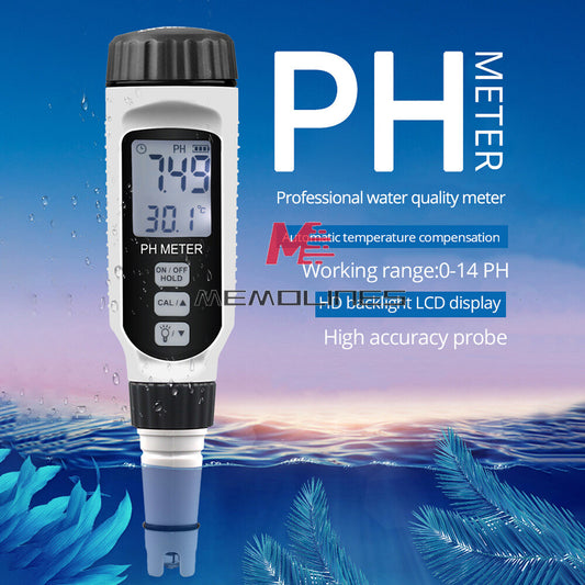 ya 26 PH818 Portable Pen Type PH Meter Water Quality Tester Acidometer For Hot Spring