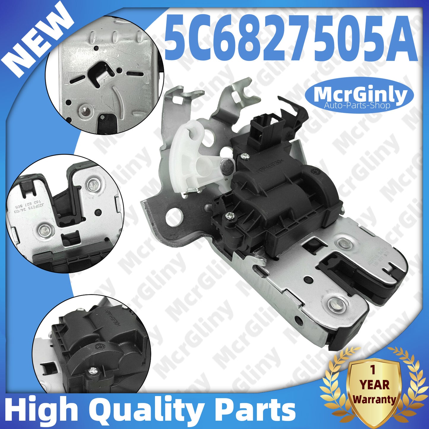 ya 6 6.12 Rear Trunk Lid Lock Latch = for Audi A3 Q3 for Q5 Q7 TT/ for VW for JETTA 5C6827505A 8R08275