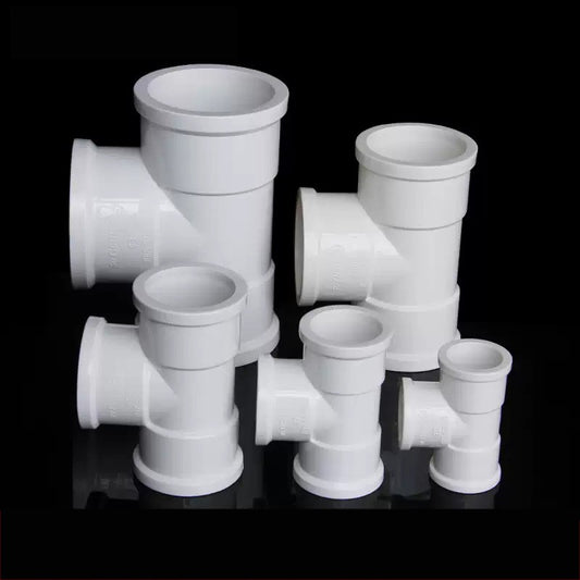 Heavy Duty PVC Equal Tee 20 25 32 40 50 63mm for Water Pipe (GB Standard) 1-10Pc