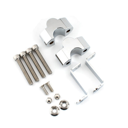 ya 5 8.7 Handlebar Heightening Riser Bar Clamp Mount Chrome for BMW R18 Classic 2020-2022