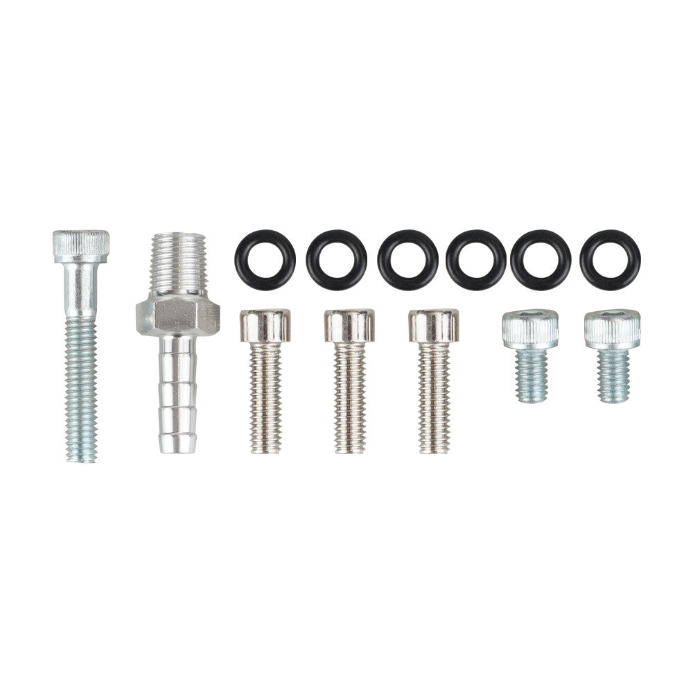 ya 5 8.7 LS Coolant/Steam Port Crossover Hose Kit LS Throttle Body Bypass Hose Silver