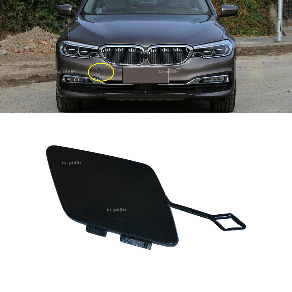 ya 27 6.18 Front Bumper Tow Hook Cover Cap Unpainted for 2018-2020 for BMW 5 Series G38 Luxury