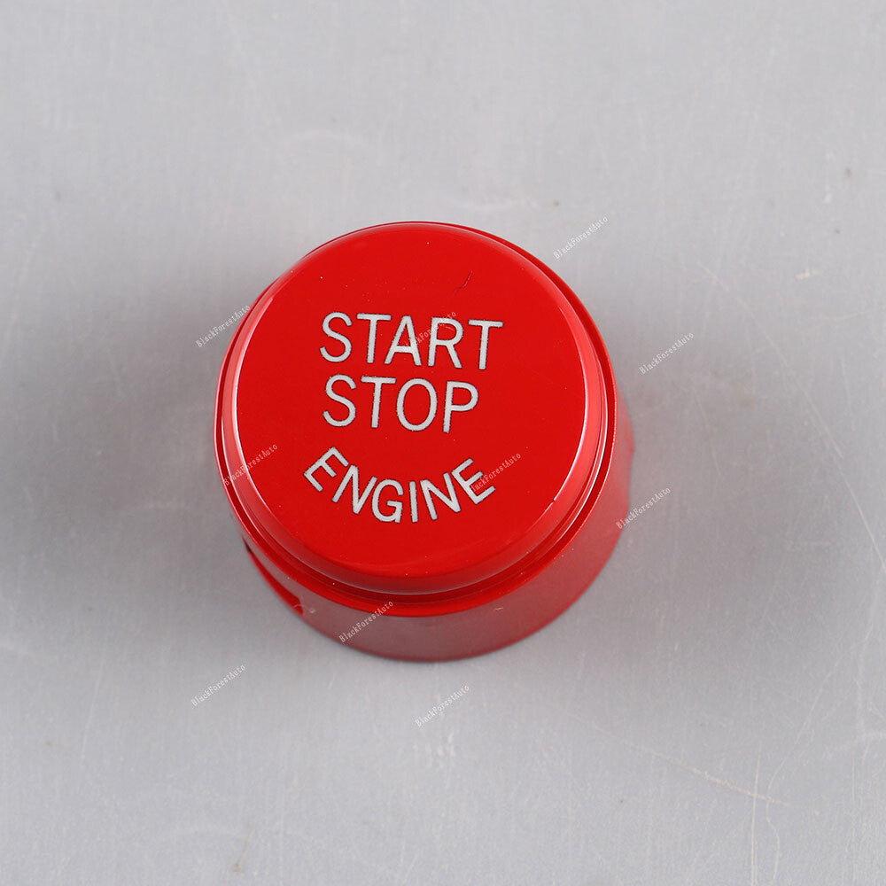 ya 13 Engine Ignition Start Stop Switch Button Cap Red Fit for BMW 5 6 Series 2009-2013