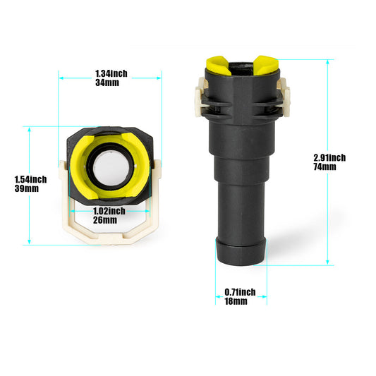 ya 12 5.22.2 1PCS Cooling Heater Water Hose Connector D65161240 for Mazda 3 for Mazda 5 6 2 NEW