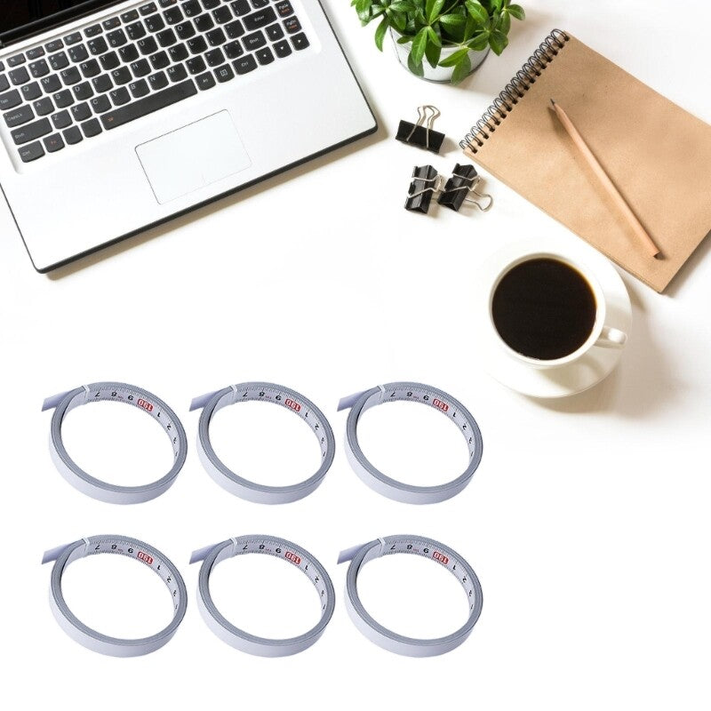 ya 14 Pack of 6 Measurement Tool Portable Tape Measure Adhesive Flexible Tape Measure