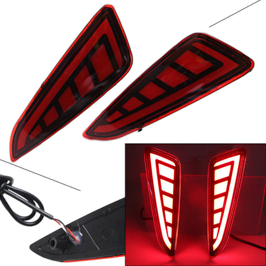 ya 1 7.3 Fit for Toyota CHR 2017-2018 Rear Bumper Lights LH+RH 7shape Style Assembly Refit