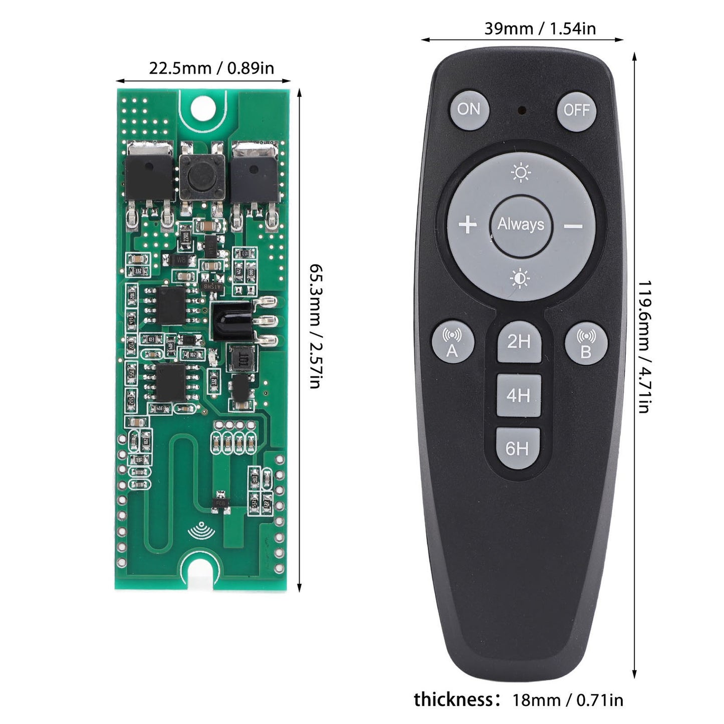 ya 14 Solar Light Circuit Board Remote Controller Human Body Sensing LED Control