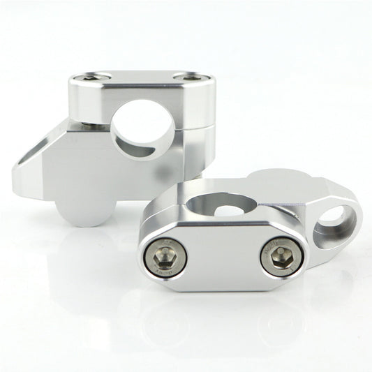 ya 2 6.26 2x Motorcycle 7/8 22mm Handle Bar Mount Holder Clamps Titanium Aluminum