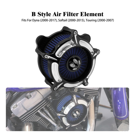 ya 8 5.26 Spike Air Cleaner Filter Blue Intake for Harley Touring Road Electra Glide 00-07