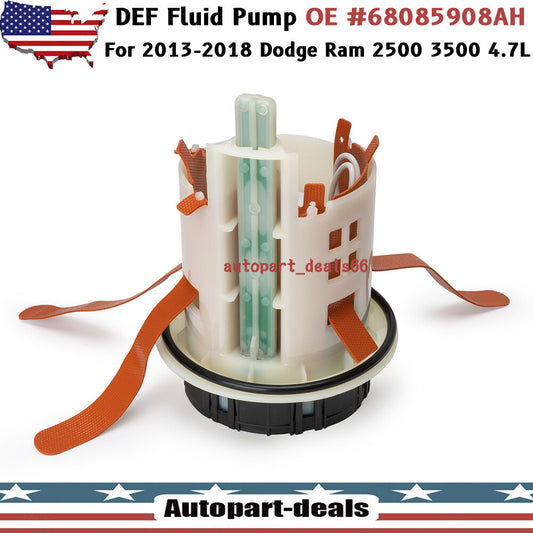 ya 27 7.2 EXHAUSET DEF FLUID PUMP / HEATER for DODGE for RAM 2500 3500 6.7L DIESEL 2013-2019