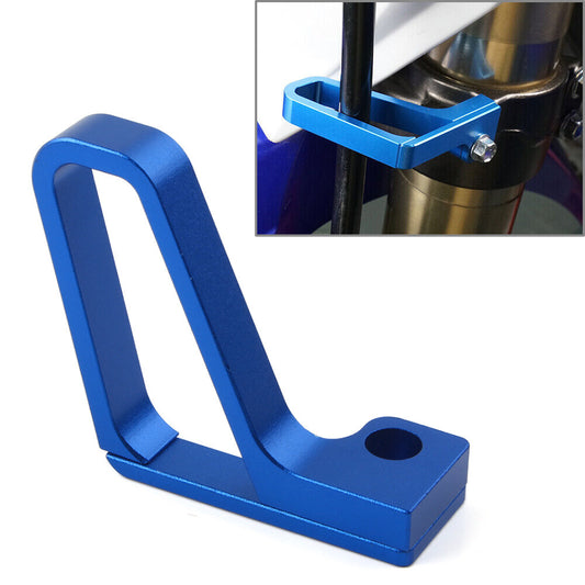 ya 4 6.17.2 Blue CNC Brake Line Hose Clamp Cable Guide for Yamaha YZ125/250 04-20 YZ250X