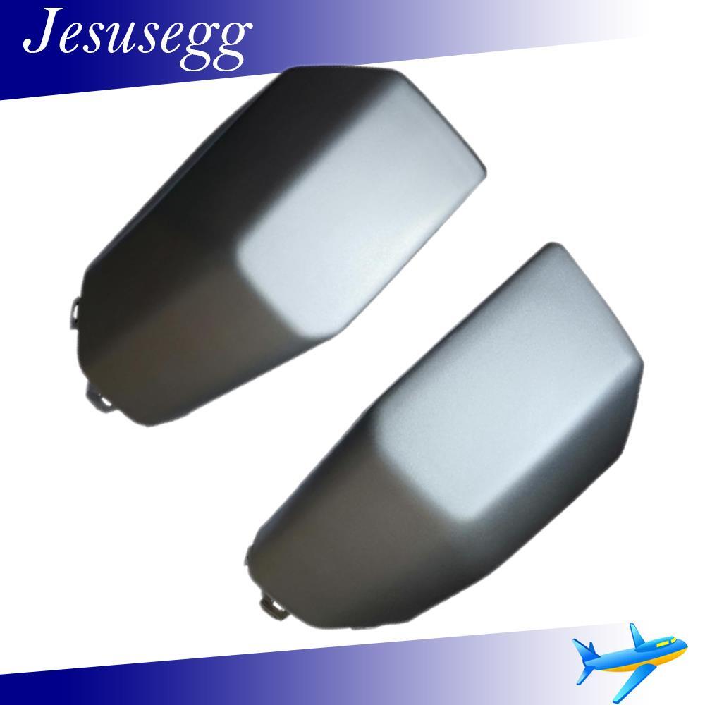 ya 27 6.18 Pack of 2 Front Bumper End Cap Pad Cover for FJ Cruiser 2007-2014 Silver Plastic
