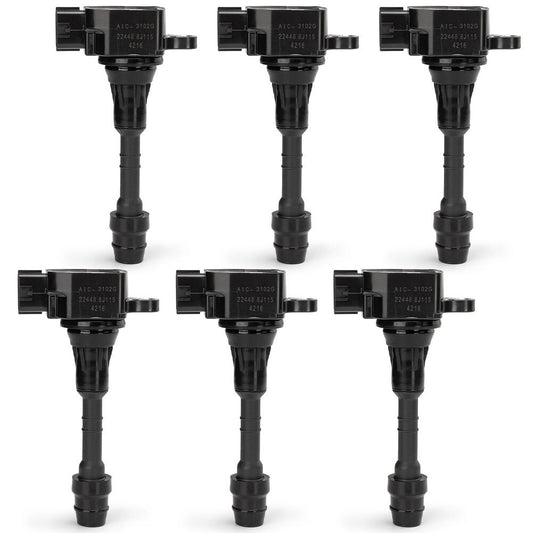 ya 5 6.15.2 6-Piece Ignition Coil Set Fits for Nissan Frontier Pathfinder Maxima 22448-8J115
